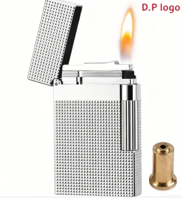 Gasfeuerzeuge aus Metall mit Paris Ding Ping Sound, Zigarettenzubehör für Geburtstag, Jubiläum, Geschäftsgeschenk für Herren