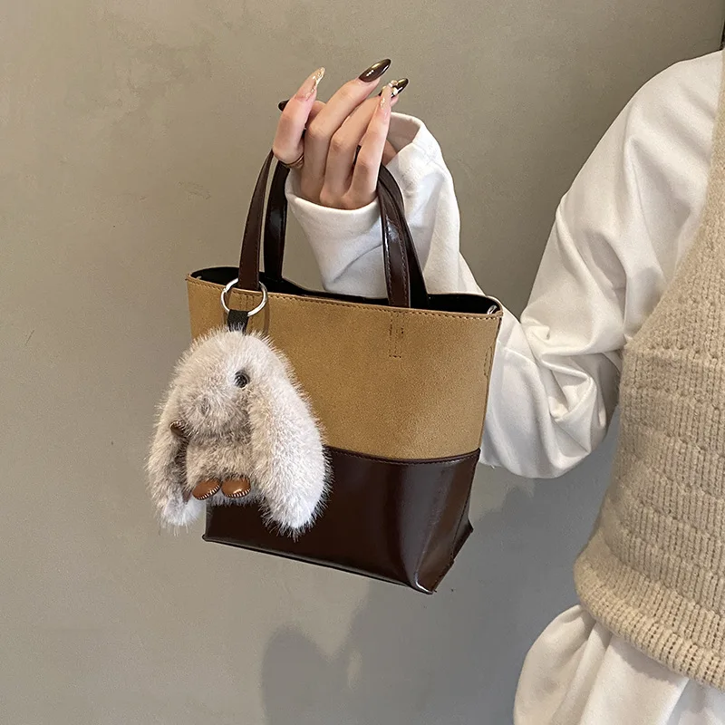 جديد الخريف الشتاء مقبض علوي حقيبة عصرية Versatie دلو حقيبة سعة كبيرة خفيفة الوزن حمل محكم حقائب كتف عادية