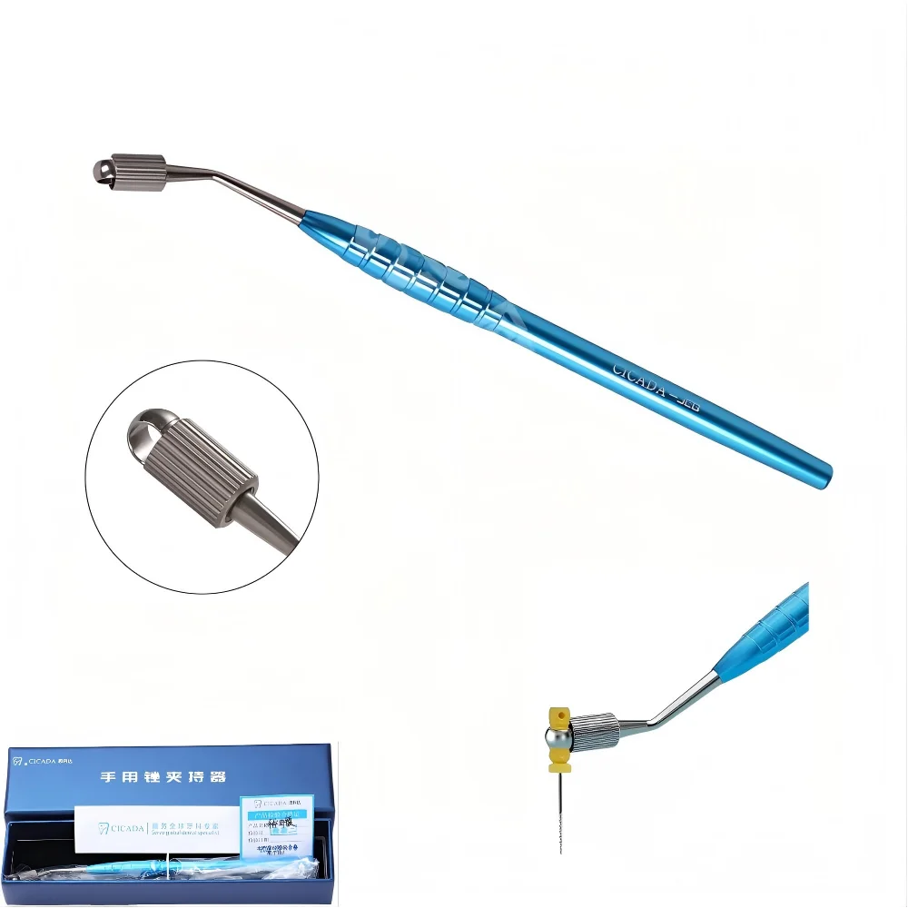 

Hand Use File Clamp Gripper Dental Manual File Holder Dental Hand Instrument sturdy and long service life Stainless Steel