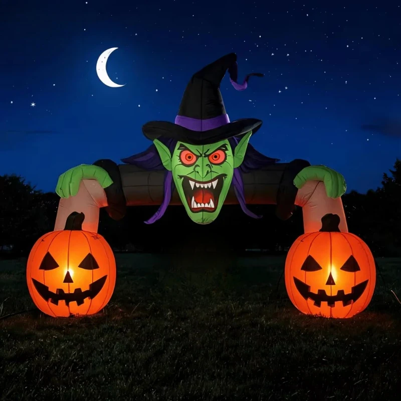 Halloween Inflatable Ornaments, Witch Arch, Halloween Arch