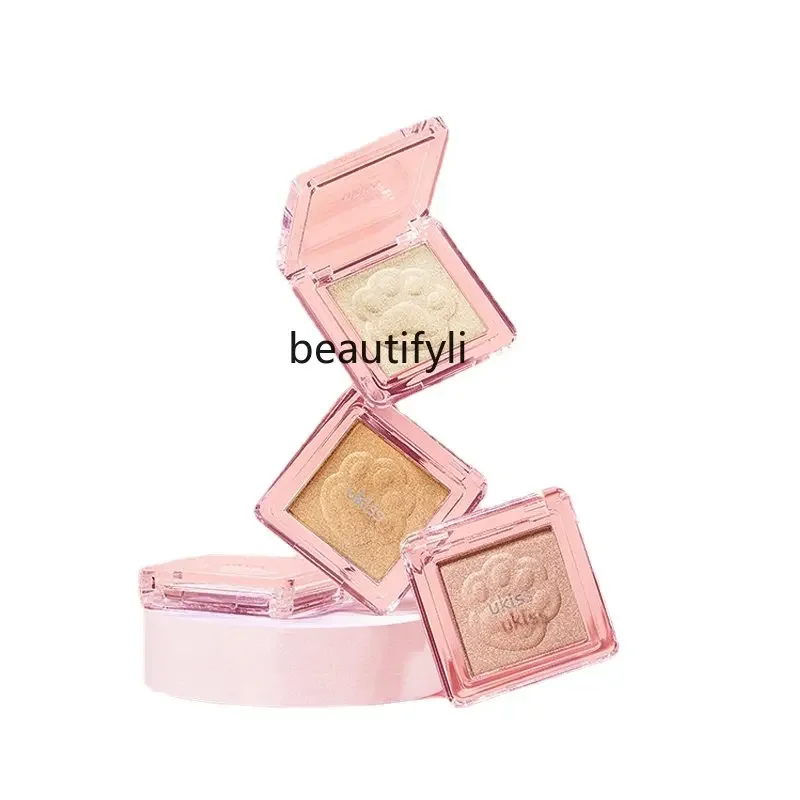 zqMonochrome Thin and Glittering Diamond Glitter Contour Compact Body and Face Brightening Three-Dimensional Makeup Makeup