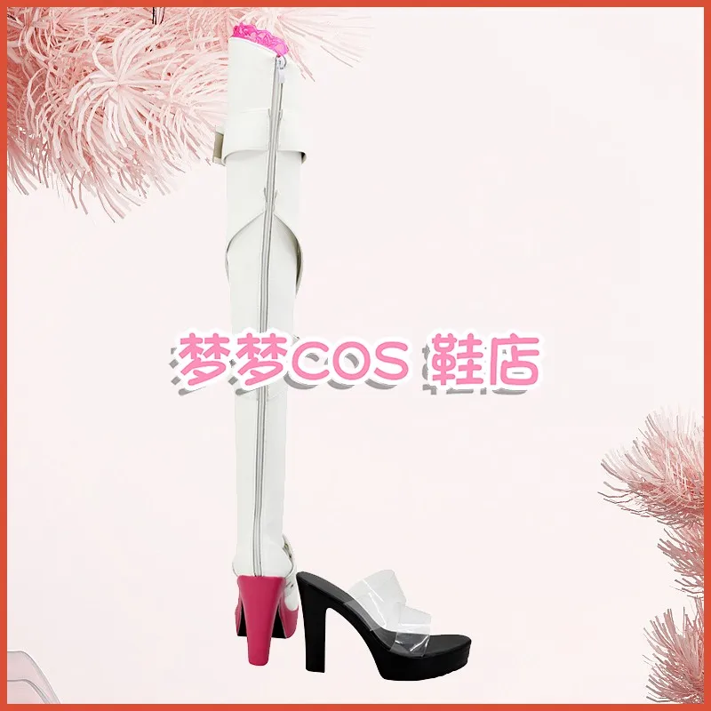 Anime MIKkUU Cosplay Schoenen Game Cosplay Vrouwen Roze Leuke Racing Schoenen Miku Laarzen Halloween