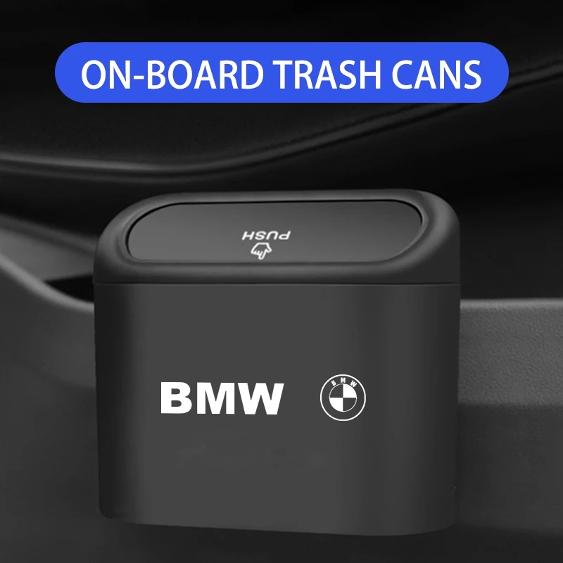 

Universal Organizer Car Clamshell Trash Bin Hanging Vehicle Garbage Dust Case Storage Box For BMW E30 E38 E90 X1 X3 X4 X5 X6 E70