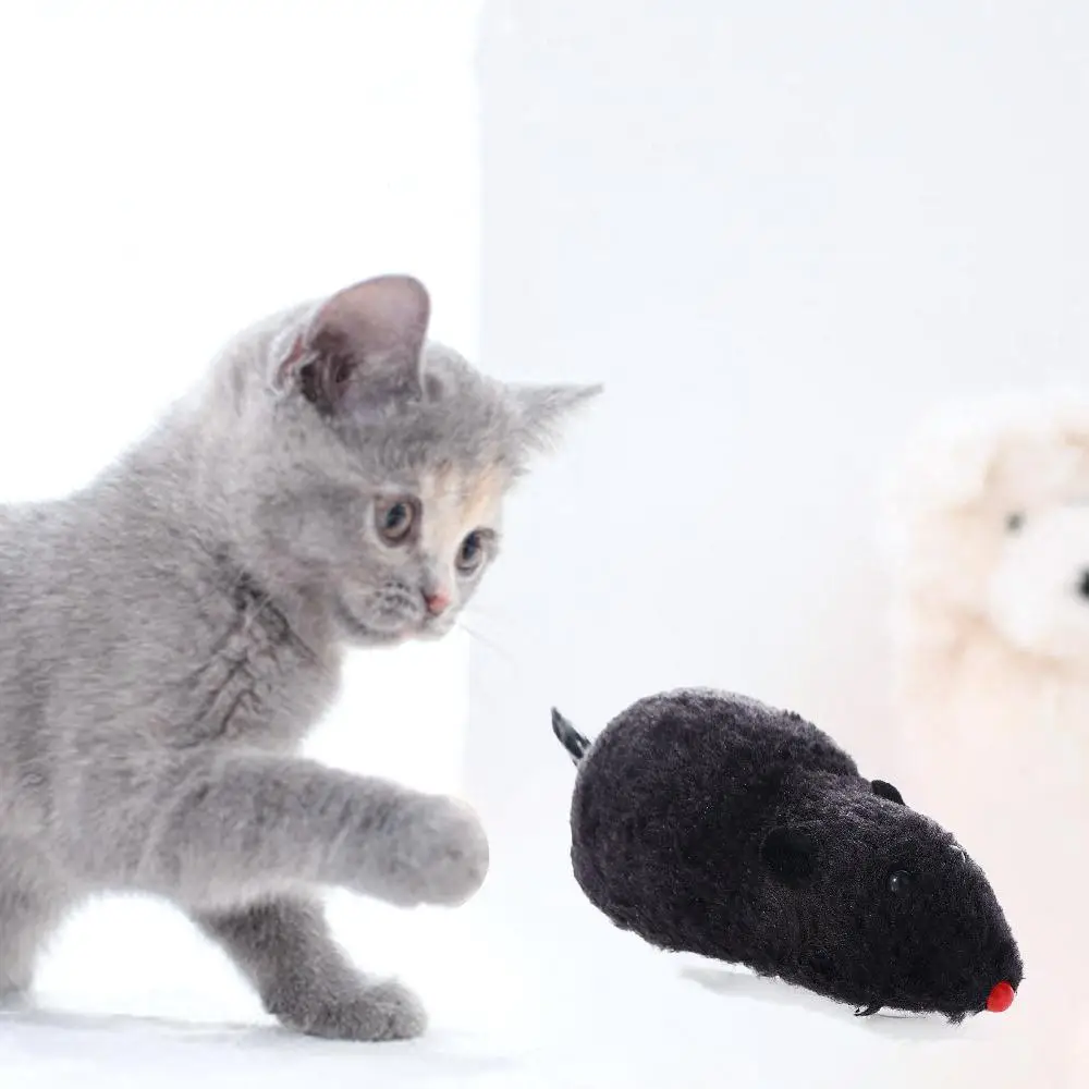 

1Pc Cute Pet Products Power Spring Mechanical Motion Clockwork Toy Cat Dog Playing Toy Wind Up Toys Plush Mouse Toy