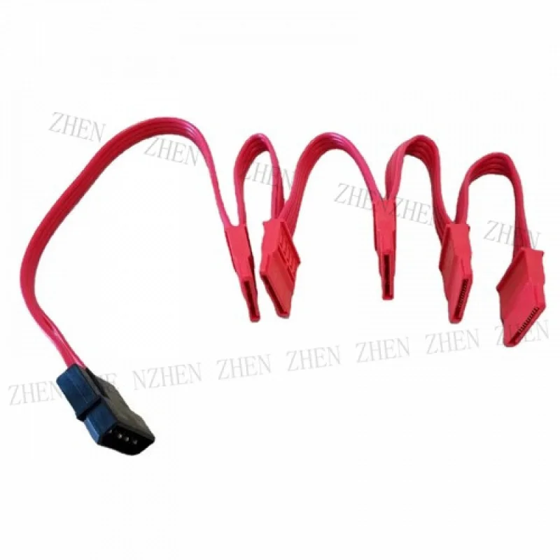 Y Y IDE Molex 4P to SATA 15P Adapter Splitter Hard Drive Power Extension Cable 18AWG