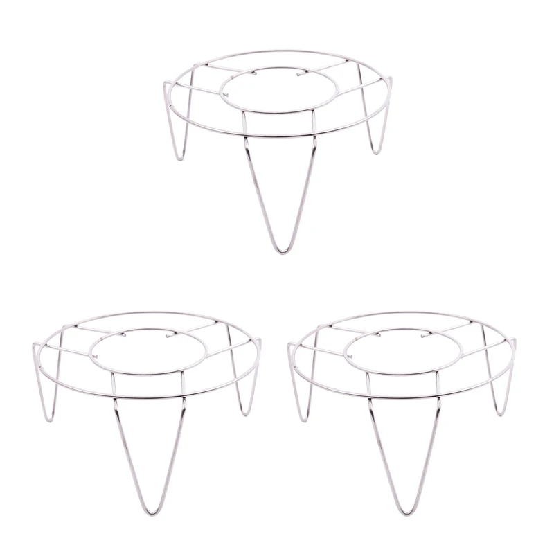 3x стойка для пароварки из нержавеющей стали, кухонная стойка для готовки, высота 3 дюйма
