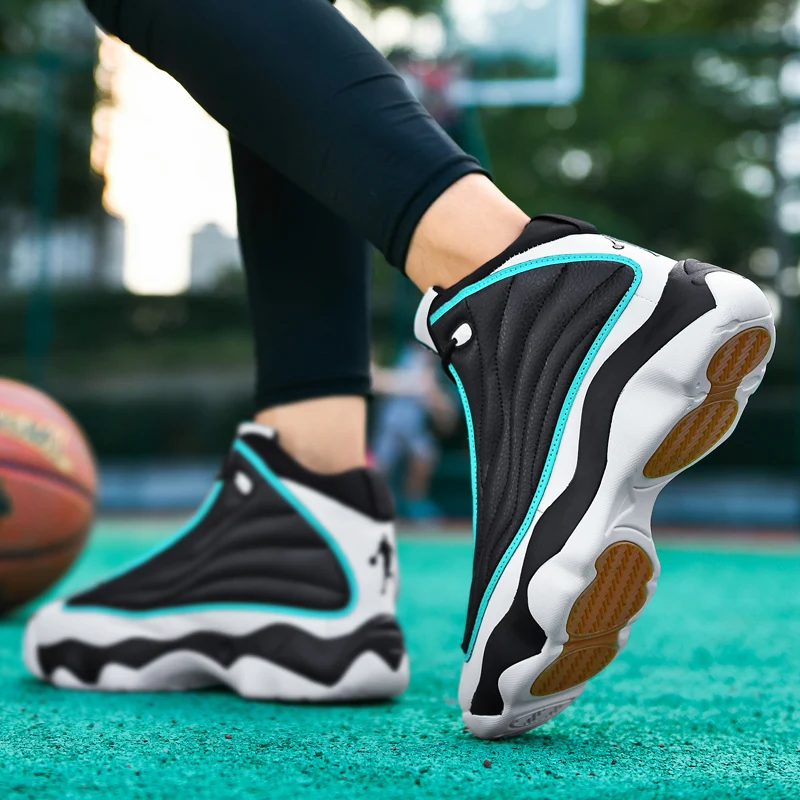 Super Cool Boy Basketball Sneakers Outdoor Sport Trainers Men Women Plus Size 47 48 Basketball Training Shoes Unisex Size 36-48