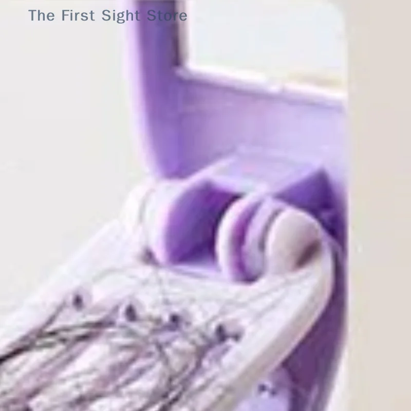 مشط 2 في 1 قابل للطي مع مرآة لتدليك فروة الرأس ومضاد للكهرباء الساكنة أثناء السفر ومشط تصفيف وسادة هوائية مناسب لجميع أنواع الشعر #1