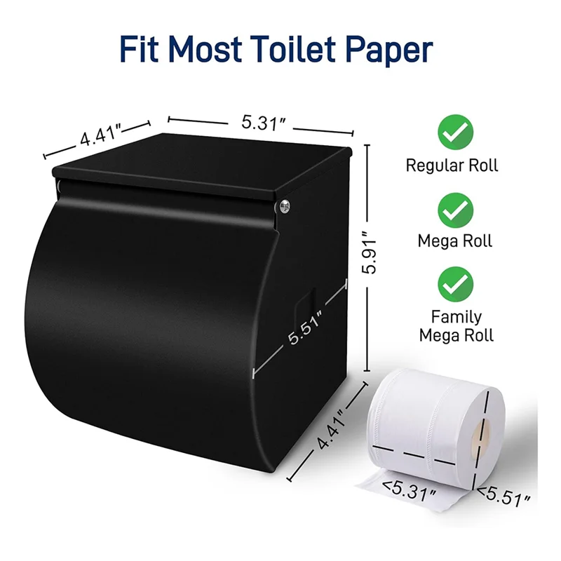 A88E-Toilettenpapierhalter zur Wandmontage, selbstklebender Toilettenpapierhalter mit Regal, wasserdichtes Badezimmer aus Edelstahl