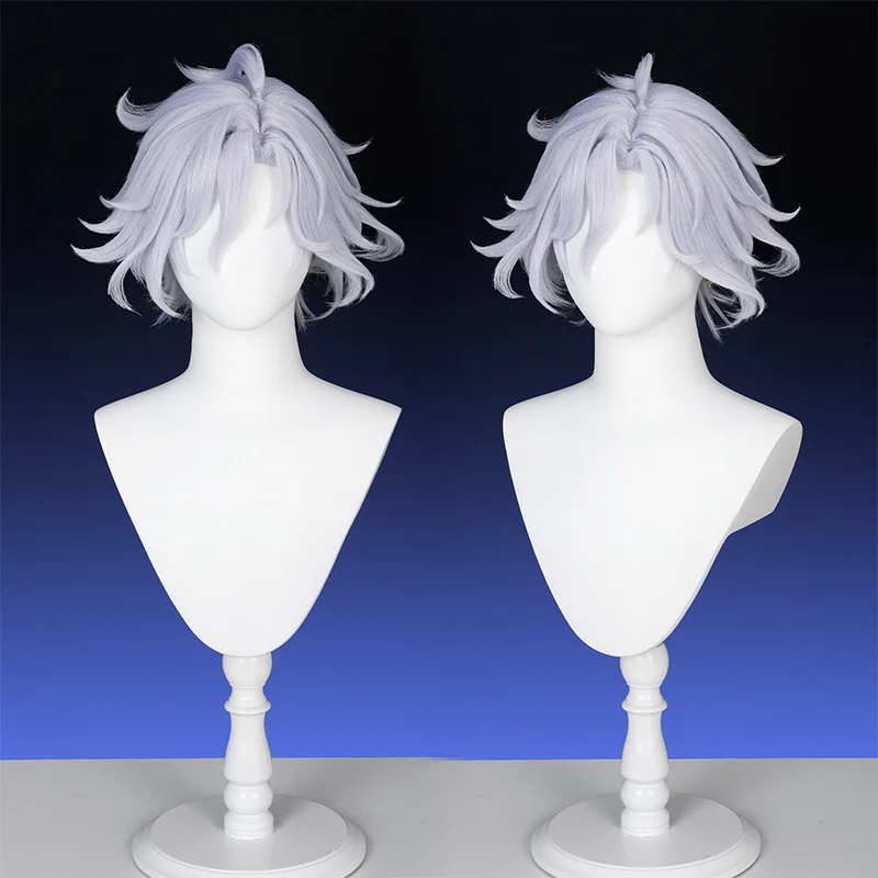 Game Genshin Impact Mitya Cosplay Wig For Halloween Comicon Party Adult Women Men