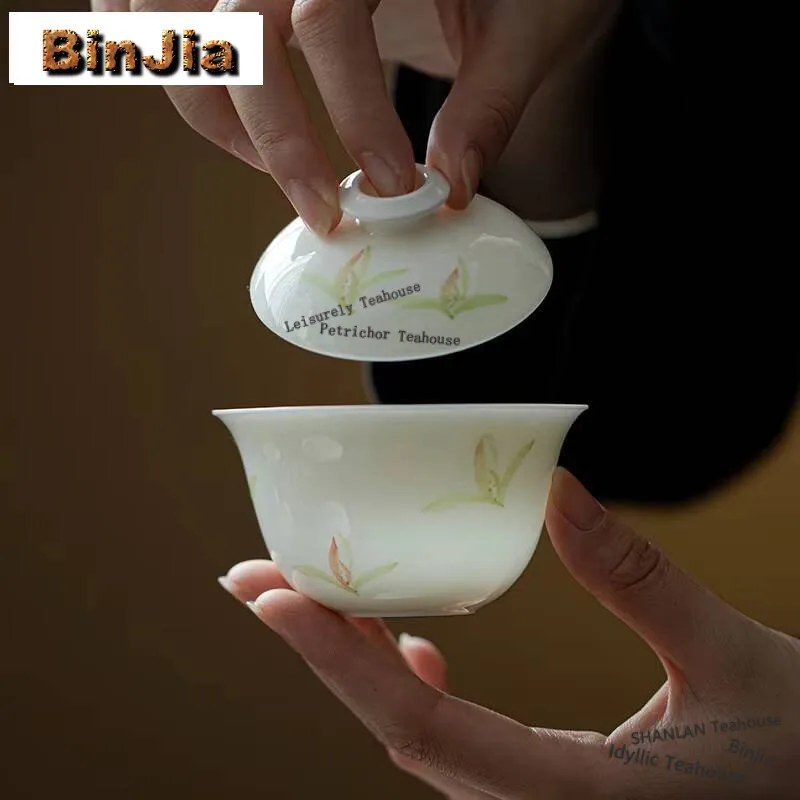 

120 мл ручная работа, яркая Кружка Ручной Работы, тонкий корпус, белый фарфор, чайная кружка, чаша, гонг фу, чайное украшение, подарок