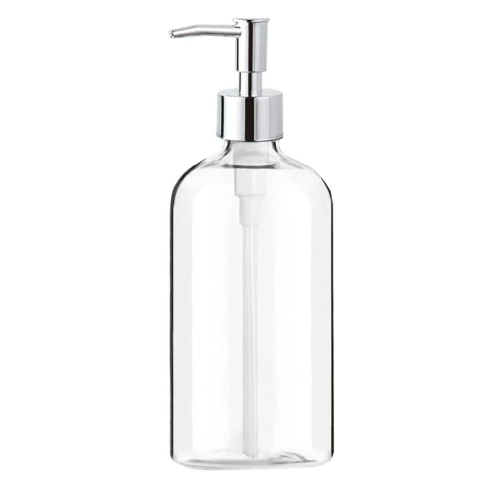 Soap Dispenser Clear Glass Soap Dispenser with Pump 16 Oz Refillable Liquid Hand Soap Dispenser for Bathroom Kitchen