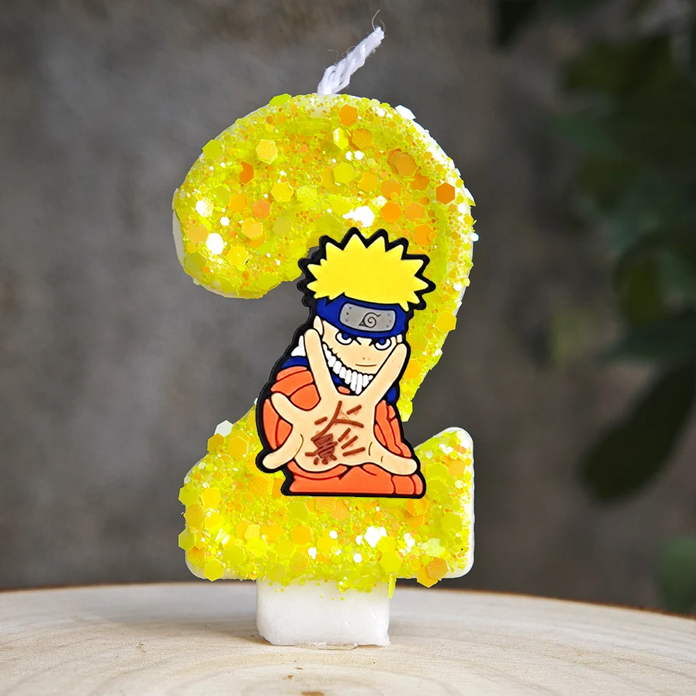 Naruto-Themen-Kuchenkerzen Anime Geburtstagstorten-Dekorationskerzen Party-Dekorationen Zubehör – Detail 3