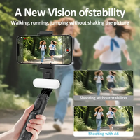 Gimbal Stabilizer with Remote,Aluminum Extendable Selfie Stick Tripod,360° Automatic Rotation,Auto Balance for Video Recording