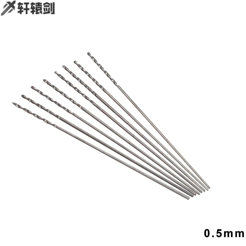 10PCS 0.5mm 0.6mm 0.7mm 0.8mm 0.9mm Micro Twist Drill Bit Carbide Drilling Bit Rotary Tool