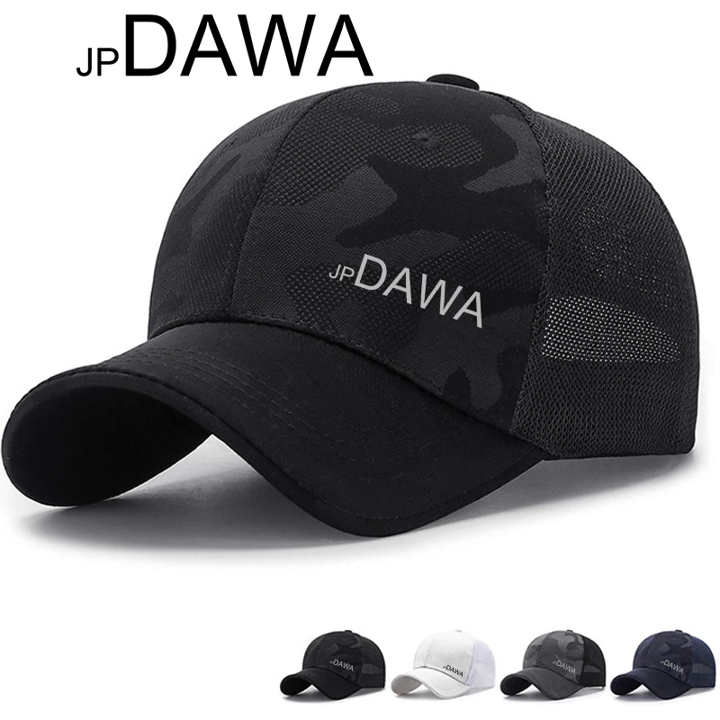 JP Dawa Summer Fishing New Sunshade Hat Breathable Mesh Hat Men's and Women's Outdoor Baseball Hat Minimalist Riding Sun Hat