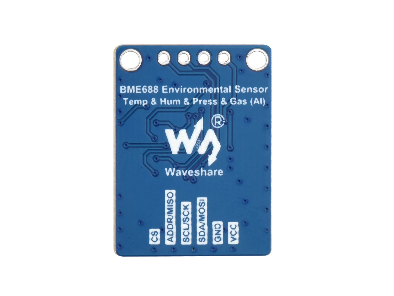 Imagem -04 - Sensor Ambiental Waveshare Bme68x Temperatura Umidade Pressão Barométrica Detecção de Gás para Arduino Raspberry pi