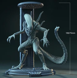 75mm  100mm Resin Model Kits Alien Figurine Unpainted No Color DW-095