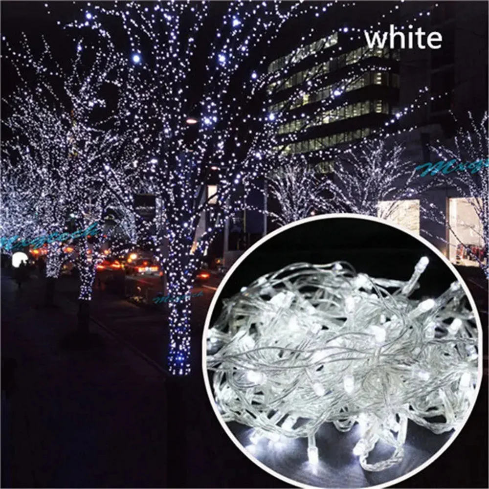 10M 100 LED String Light for Wedding Fairy Christmas Lights Outdoor Twinkle Christmas Tree Decoration Outdoor LED Christmas
