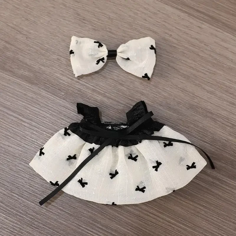 For 17cm labubu/Crybaby cloth labubu macaron doll dress outfit Keychain Doll Clothes Cute Dolls Decoration Accessories