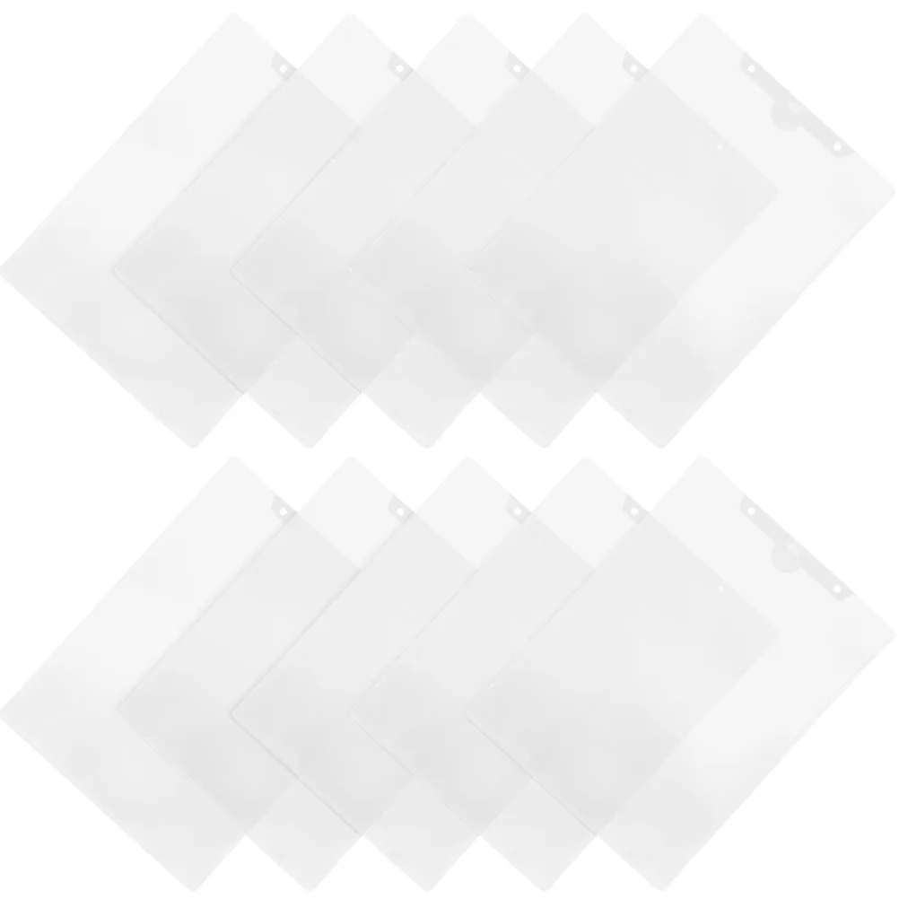 

24pcs Folder Pp Material Document Holder For Office Study A4 Storage Bag Transparent Paper Organizer Portable Container