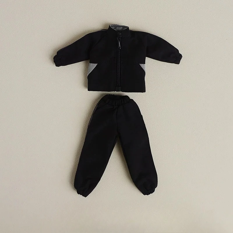 【Nur Kleidung】 Mode-Set im Maßstab 1:12 mit farblich abgesetzter Jacke und lockerer, lässiger Sporthose für 6-Zoll-BJD Asi3.0 Actionfigur-Körper – Detail 15