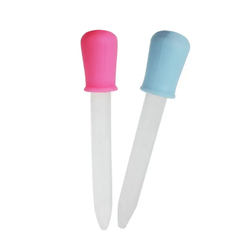 

5ML Liquid Dropper,Silicone Plastic Pipette Dropper Feeding Medicine Liquid Eye Ear Pipette Dropper Lab Experiment Detachable