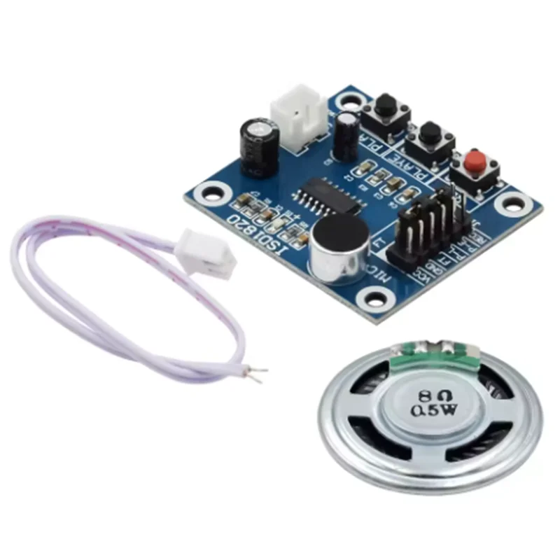 1-10pcs ISD1820 Voice Recording Recorder Module With Mic Sound Audio Loudspeaker Microphones
