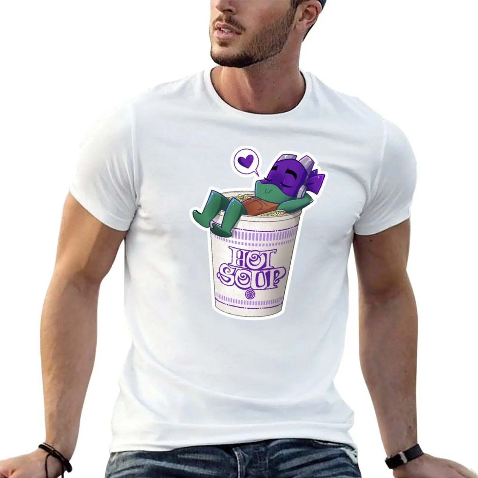Purple Soup T-Shirt summer shirt quick drying Men's clothing