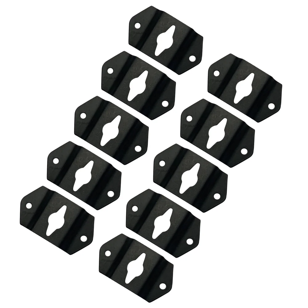 

10pcs Small Speaker Hook Wall Mount Hanger Plate Audio Surround Sound Connector Hanging Bracket for Speakers LCDs Clocks Murals