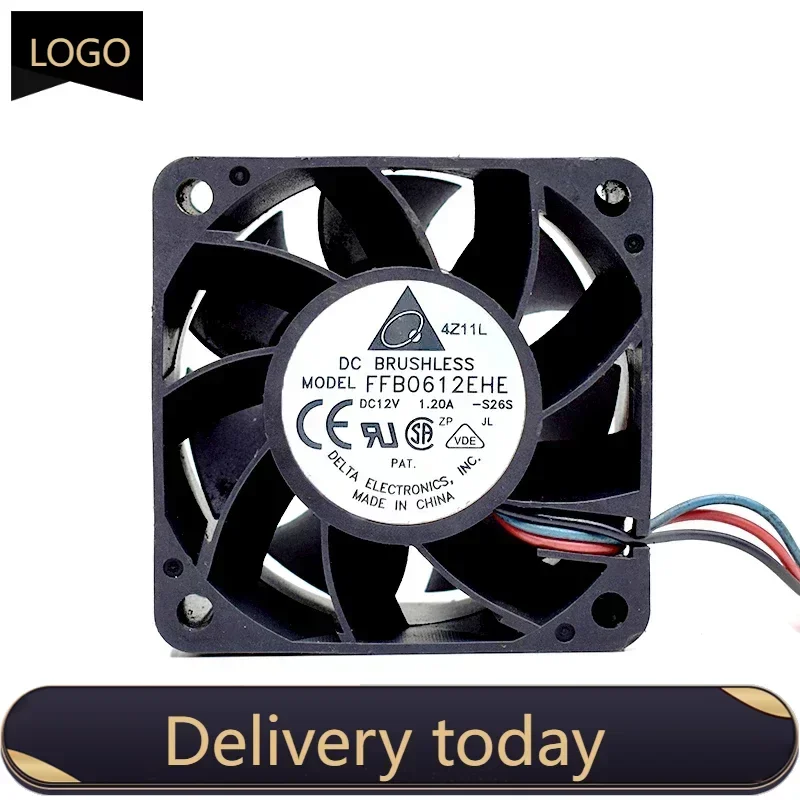 The Original Delta 60x60x38MM 6CM 60mm Server Fan Violent Fan 6038 12V 1.2A FFB0612EHE 3pin 4PIN