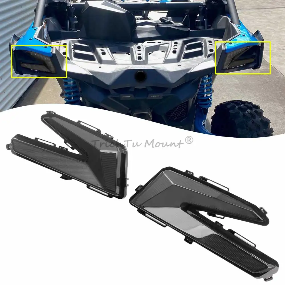 

1 пара задних светодиодных задних фонарей в сборе PMMA для CAN-AM Maverick X3 MAX Turbo R, Turbo RR-STD-XDS-XRS 2020 # 710004743 710004744