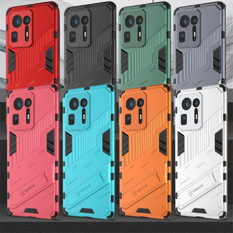 Fashion Holder Case For Xiaomi Mi Mix 4 Cover For Mi Mix 4 Capas Hard Punk Shockproof Kickstand Back Cover For Mi Mix 4 Fundas