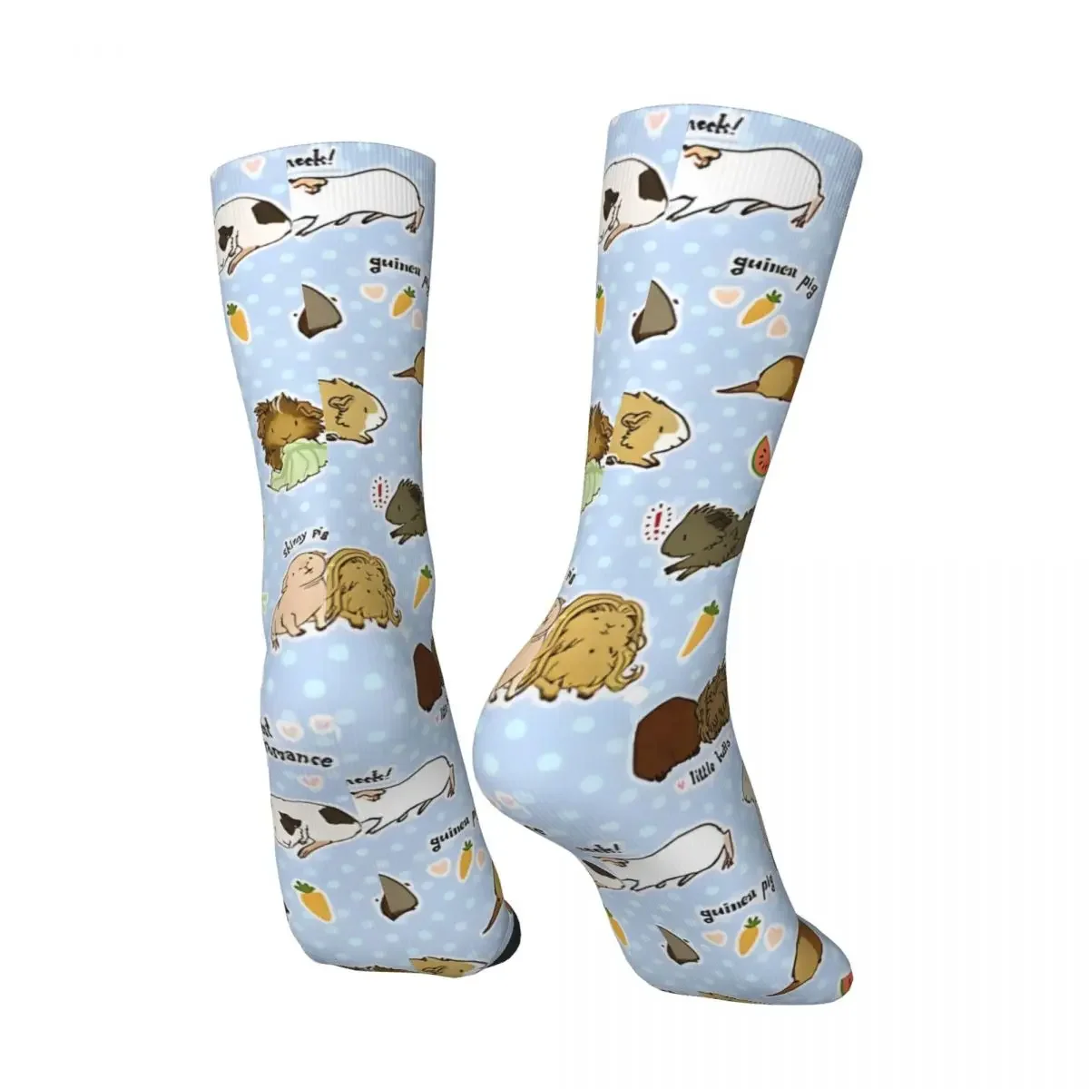 Vintage Guinea Pig Party! - Cavy Cuddles And Rodent Romance Men's compression Socks Unisex Street Style Seamless Crew Sock