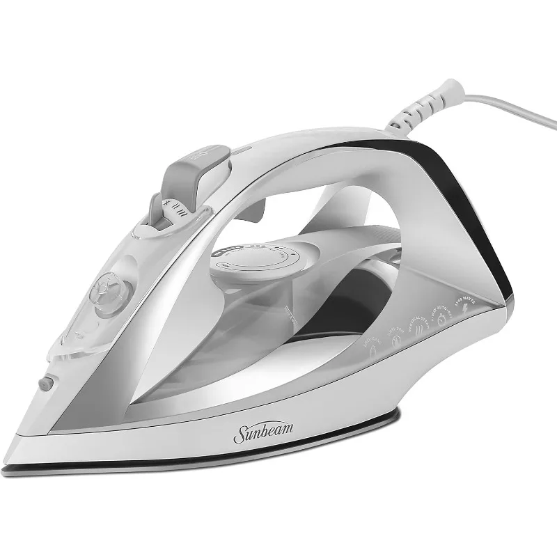 

Turbo Steam Iron, 1700 Watt, Nonstick Ceramic Soleplate, Horizontal or Vertical Shot of Steam, Quick Heating, 3-Way Auto-Off