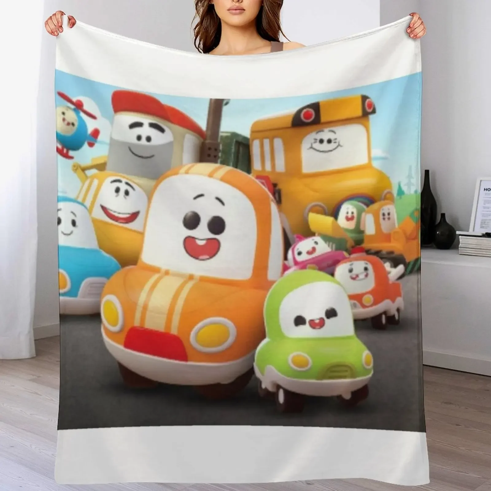 

Go! Go! Cory Carson and Friends Throw Blanket Cozy Napping Blanket Gift for Mom Dad