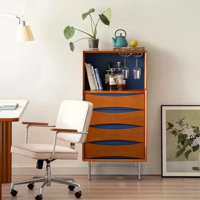 

solid wood chest cabinet living room vertical cabinet against the wall storage cabinet bedroom locker