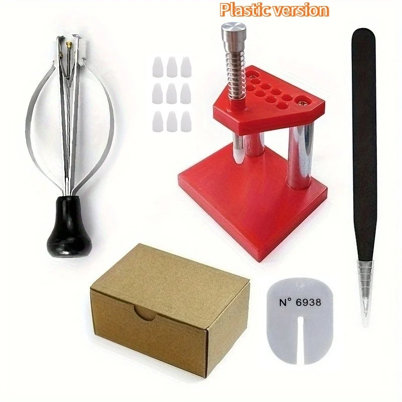Watch Hand Needle Remover Presser Portable Wristwatch Plunger Puller Accurate Parts Watchmaker Repair Fittings Tools Red Machine