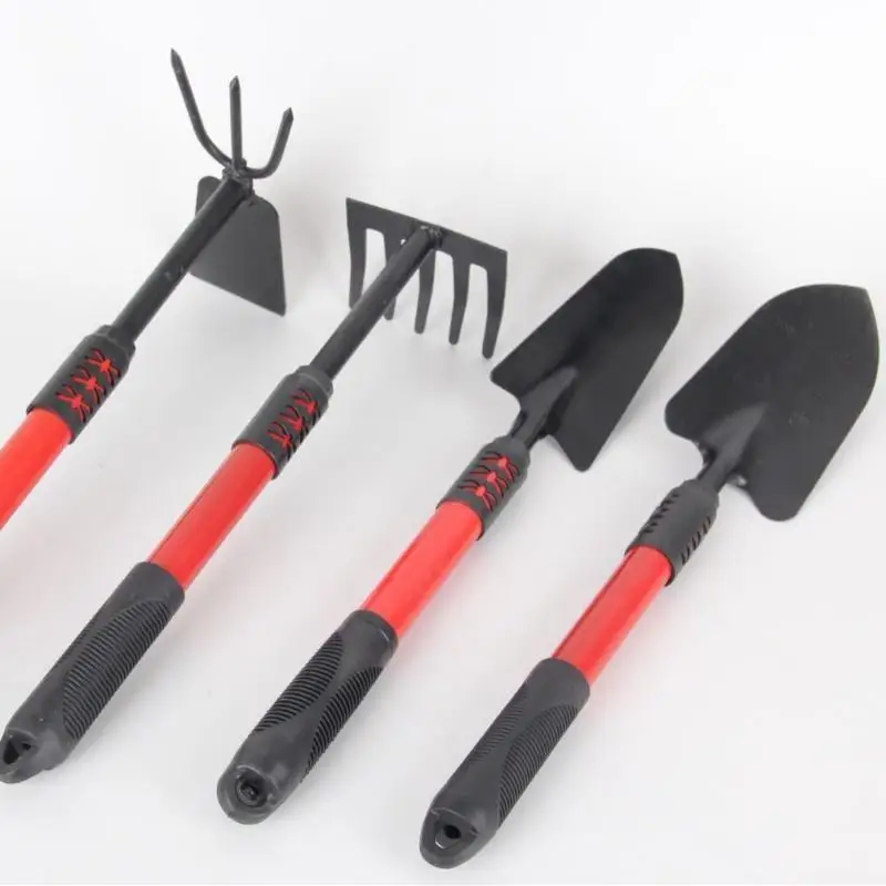 1PCS Gardening Spade Five-tooth Handle Garden Hoe Rake Gardening Tool Set Kit With Extended Handle Garden Hand Tool Set