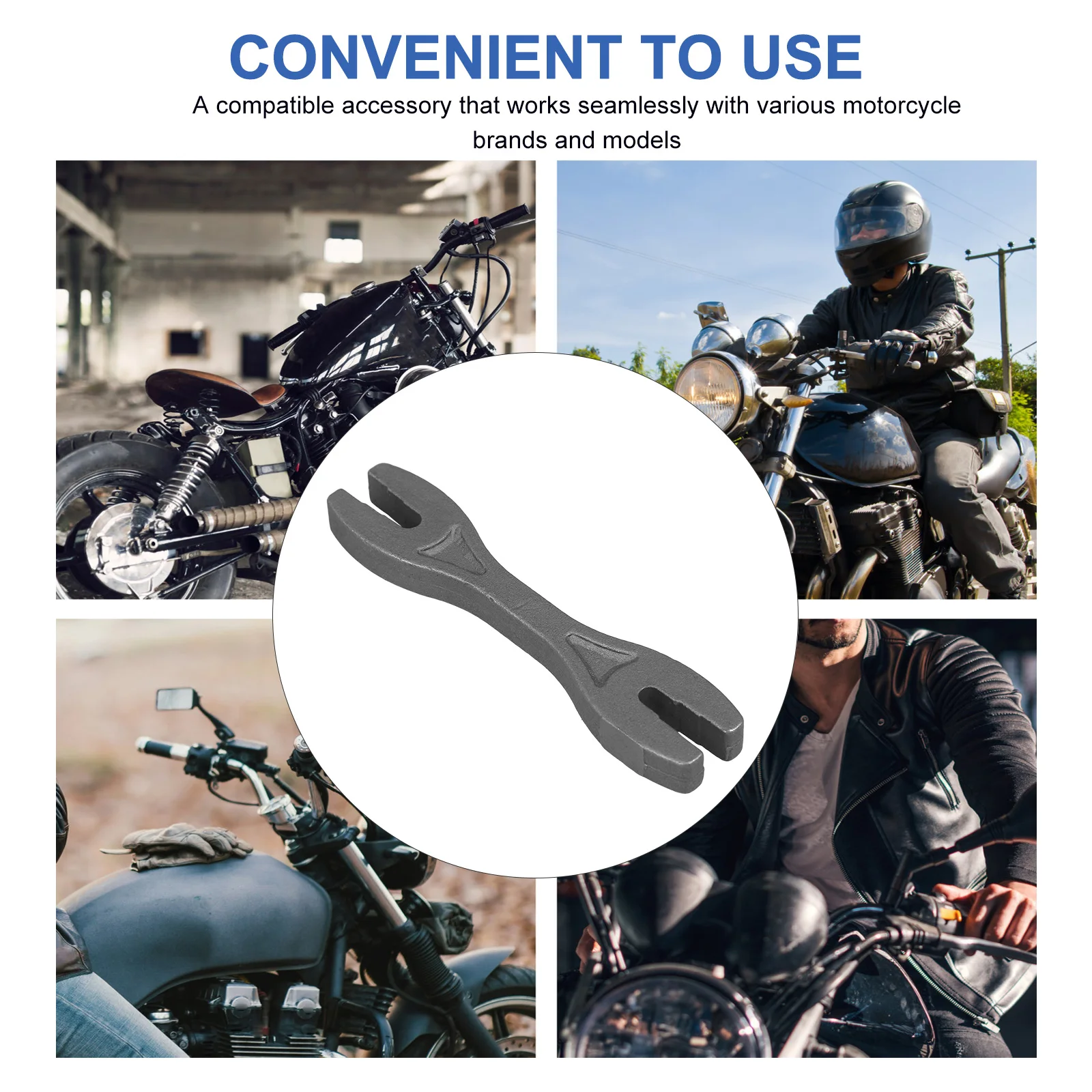 

Six in Tools Motorcycle Spokes Wrench Steel Spanner Compact Design Dirt Bike Small Adjust Tension Safety Road Various