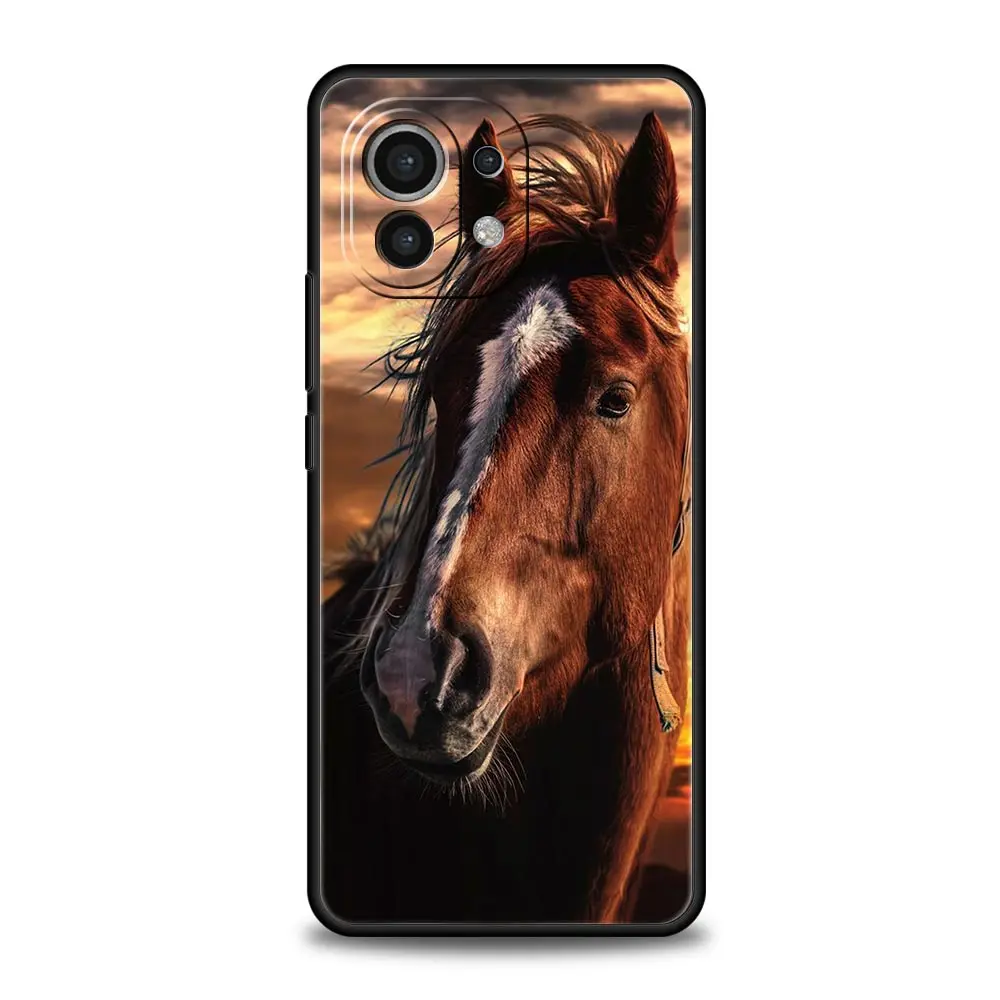 Running Horse Animal Phone Case For Xiaomi 14 13T 12T Pro 12 13 11 Ultra Mi Note 10 Lite 10T 5G 11X Pro 11T 11i 9T Soft Cover