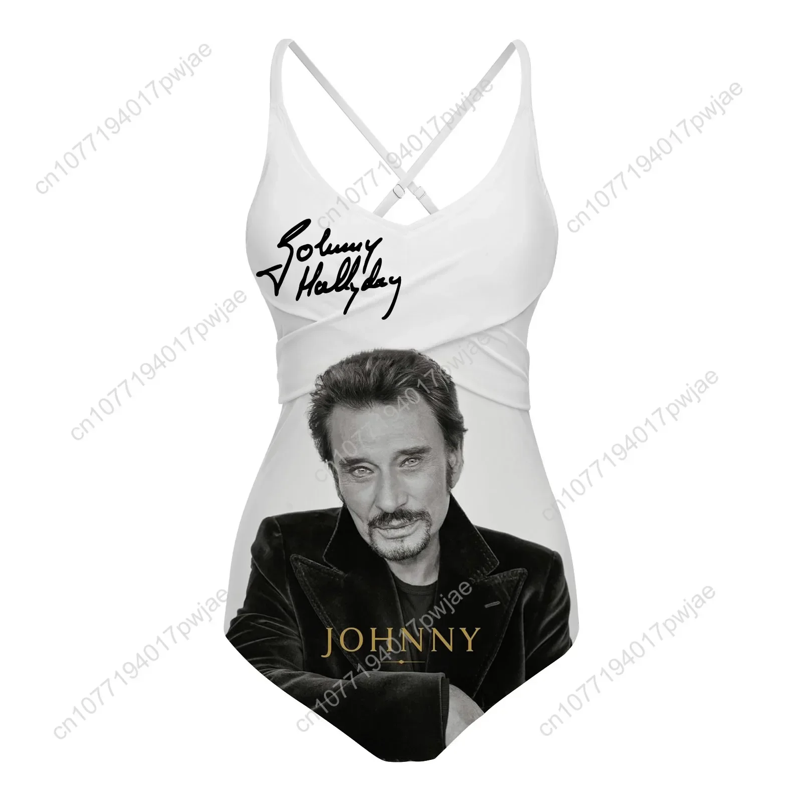 Johnny Hallyday Singer Swimsuit Womens Sling Swimsuits Sexy Swimwear Pool Beach Bikini Summer Holiday Customize Bathing Suits