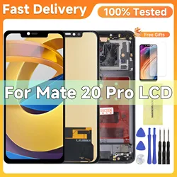 Tested For Huawei Mate 20 Pro Lcd Display Touch Screen With Frame For Huawei Mate 20Pro Digitizer Assembly Replacement