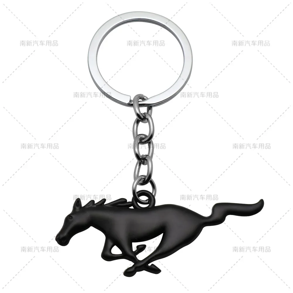 for mustang keychain 3D Horse Emblem Badge KeyChain keyring Key Chain Ring for Ford Mustang GT 500 Cobra