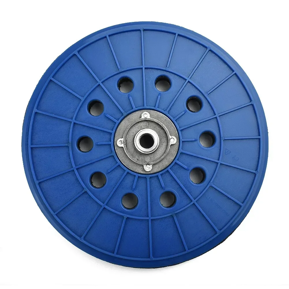 9 Inch 230mm 10 Holes Blue PP Sanding And Polishing Plate With 14mm Thread For Polishing Wood Plastic Power Tool Accessories