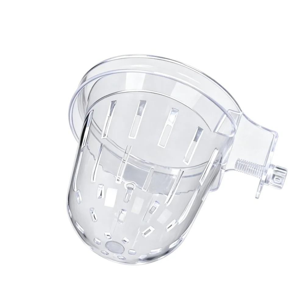3Pcs Clear Hanging Aquarium Plant Holders Basket For Fish Tank And Aquaponics System Plastic Floating Grow Pot Accessories