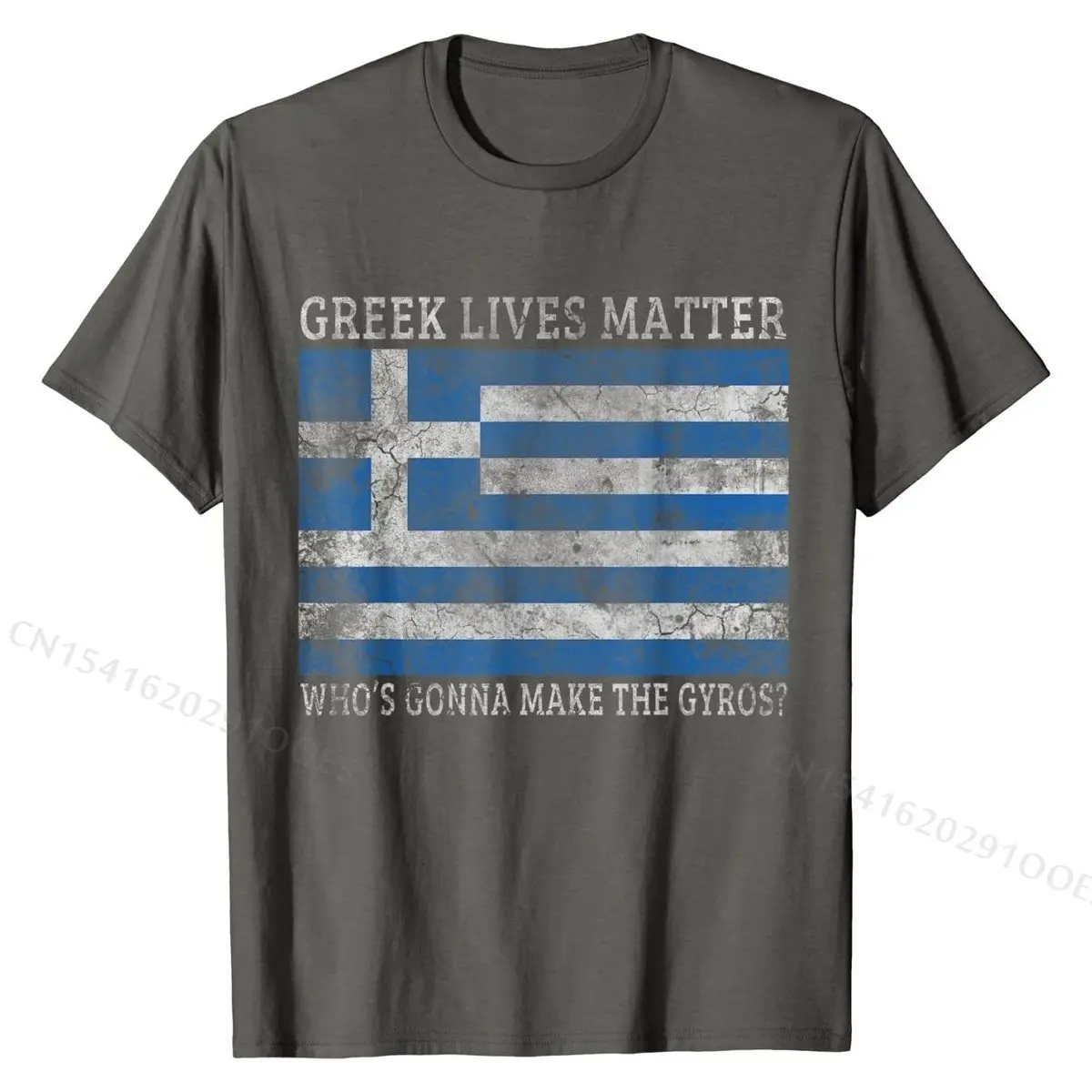 Greek Lives Matter Who\'s Gonna Make The Gyros? Greece T-Shirt Newest Group Top T-shirts Cotton Tops Shirt for Men Funny