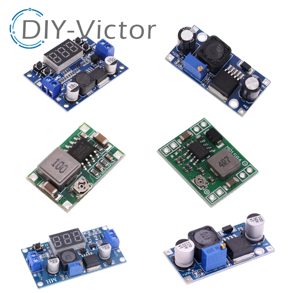 3A Adjustable DC-DC LM2596 LM2596S MINI360 MP1584EN Input 4V-35V Output 1.23V-30V DC-DC Step-down Power Supply Regulator Module