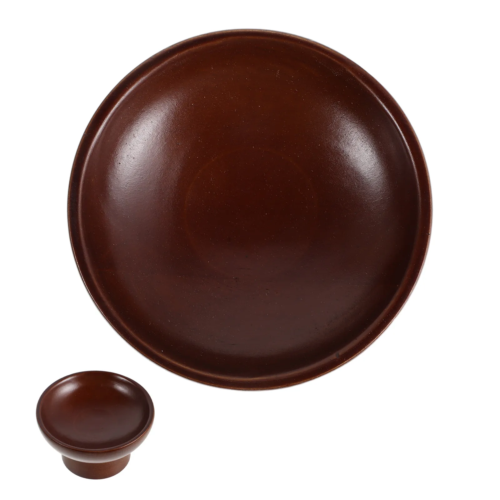 

Solid Wood Jewelry Tray Bowl Natural Grain Elegant Organizer for Rings Necklaces Earrings Bracelets Watches Display on Dresser