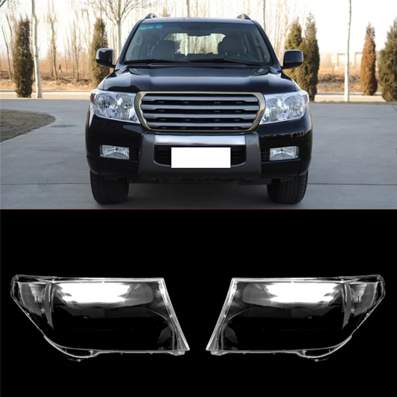 

NEW-For Toyota Land Cruiser LC200 2008-2012 Right Headlight Shell Lamp Shade Transparent Lens Cover Headlight Cover Accessories